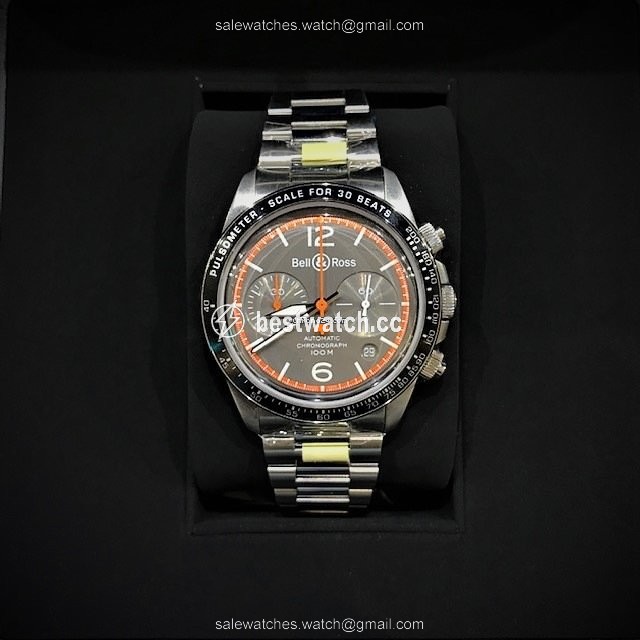 IMG_9085 Bell & Ross BR V2 Mens watch Unisex Automatic Steel BRV294-ORA-ST SST Replica 2