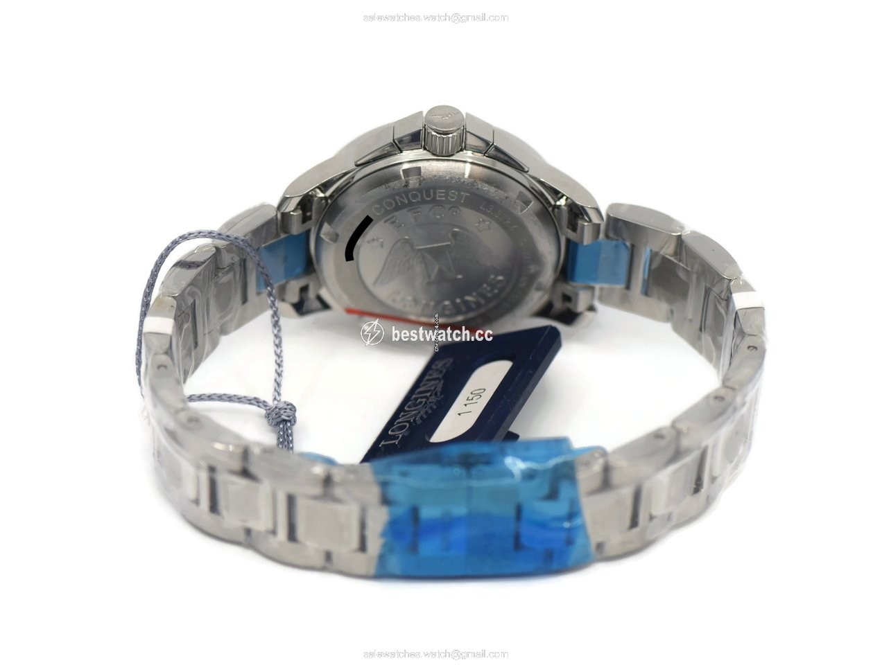 IMG_9085 Longines Conquest Mens watch Unisex Quartz Steel L3.379.4.76.6 Replica 2