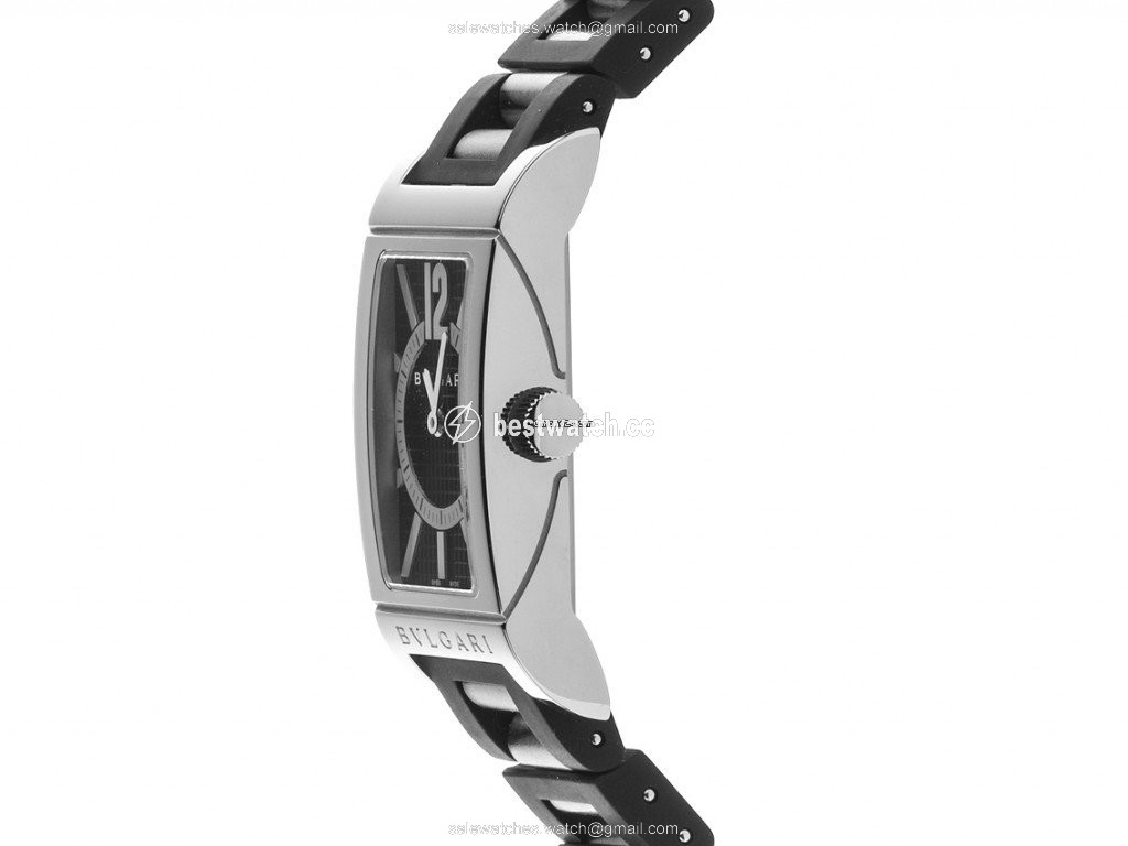IMG_9085 Bulgari Rettangolo Mens watch Unisex Quartz Steel RT39S Replica 2