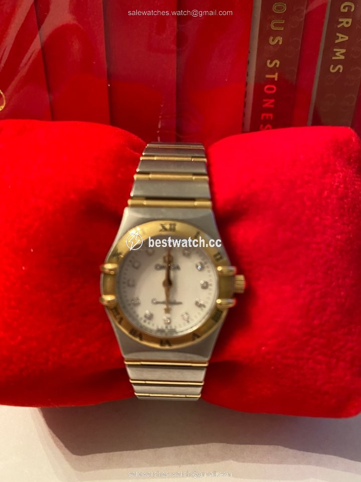 IMG_9085 Omega Constellation Womens watch Quartz Gold Steel 1262.75.00 Replica 2