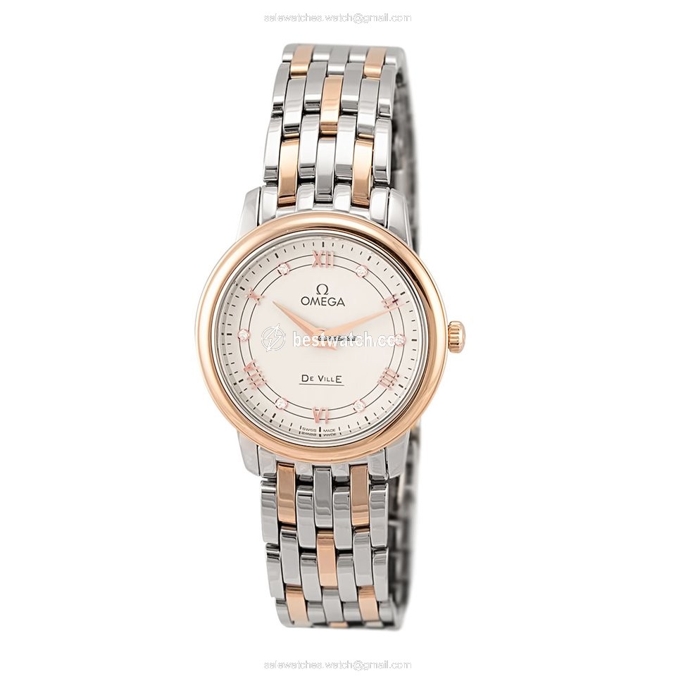 IMG_9085 Omega De Ville Prestige Womens watch Quartz Gold Steel 424.20.27.60.52.003 Replica 2