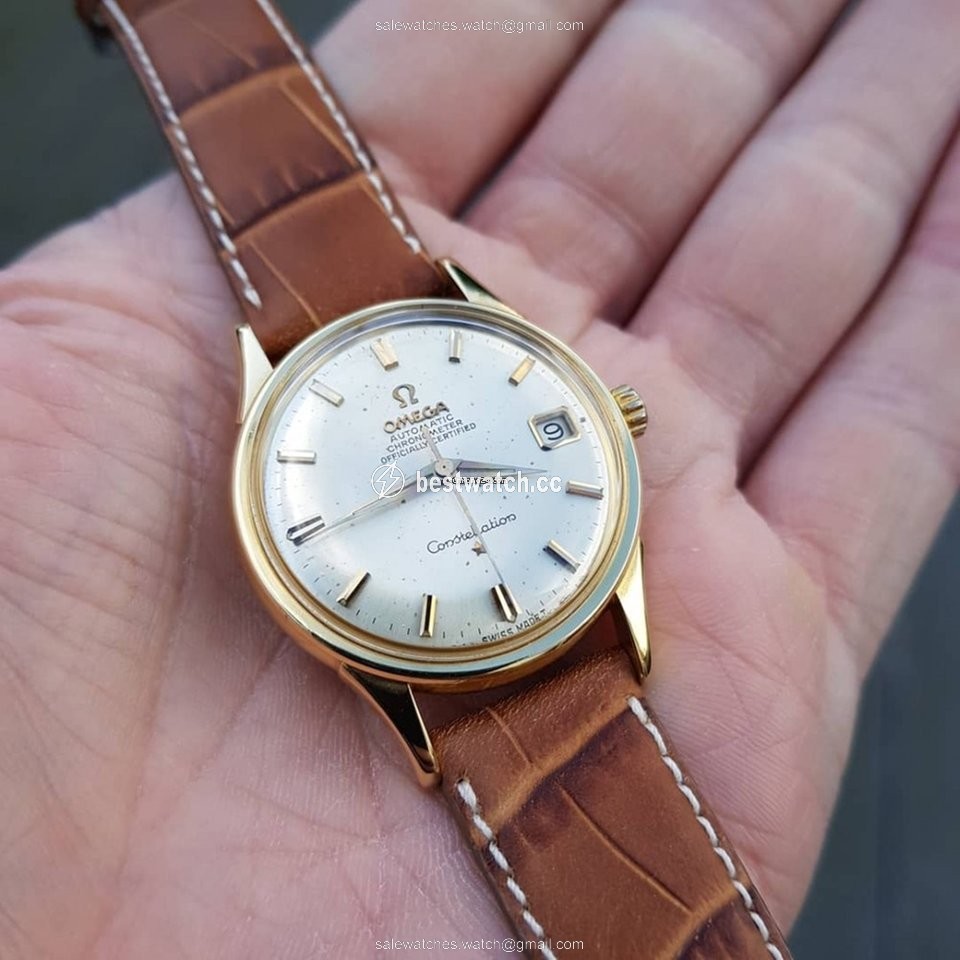 Omega Constellation Mens watch Unisex Automatic Yellow gold 1685415 Replica 2