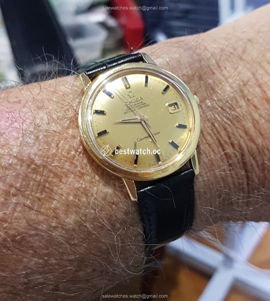 IMG_9085 Omega Constellation Mens watch Unisex Automatic Yellow gold 26310414 Replica 2
