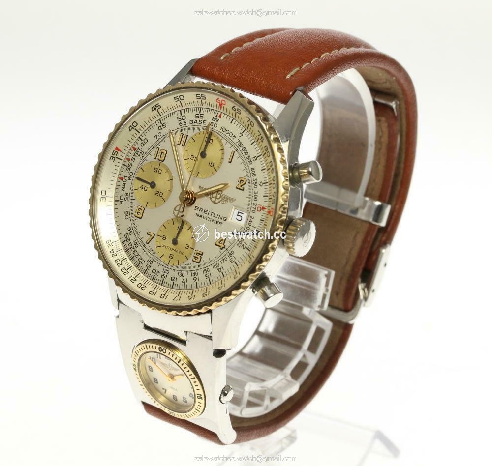 Breitling Navitimer Mens watch Unisex Automatic Gold Steel D13020 Replica 2