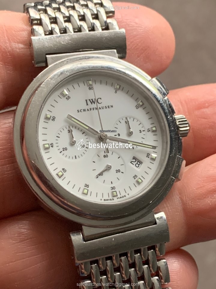 IWC Da Vinci Chronograph Mens watch Unisex Quartz Steel 3728-002 Replica 2