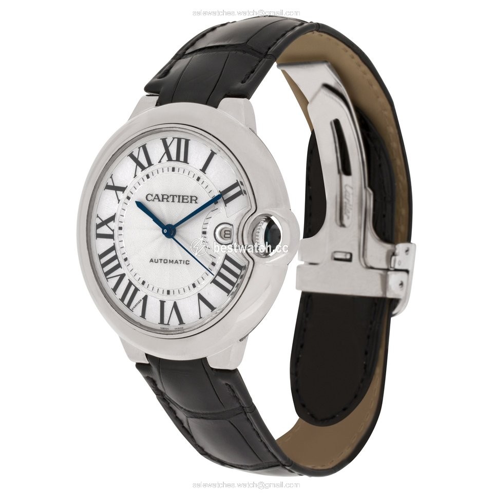 IMG_9085 Cartier Ballon Bleu 42mm Mens watch Unisex Automatic White gold W6901351 Replica 2