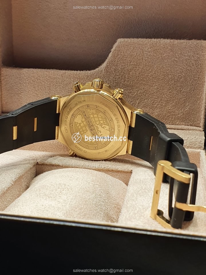 IMG_9085 Bulgari Diagono Mens watch Unisex Automatic Yellow gold DP42 G GMT Replica 2