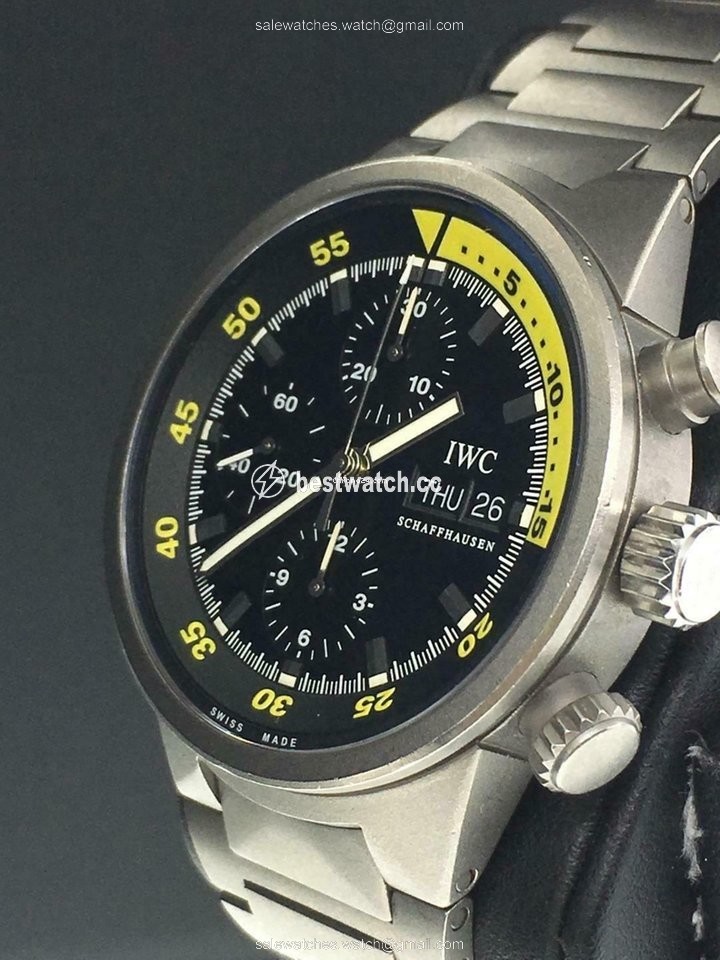 IWC Aquatimer Chronograph Mens watch Unisex Automatic Titanium IW372301 Replica 2