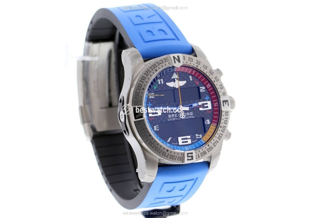 IMG_9085 Breitling Exospace B55 Connected Mens watch Unisex Quartz Titanium EB5512221B1S1 Replica 2