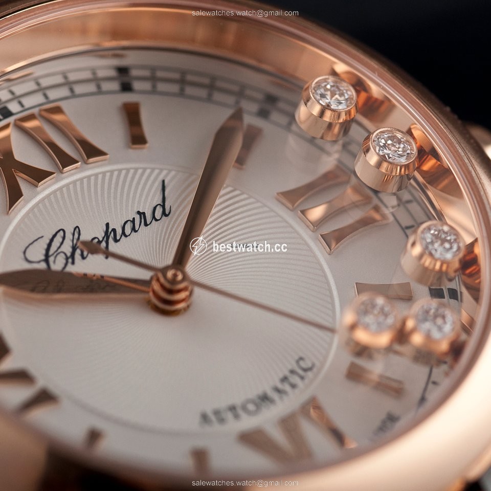 IMG_9085 Chopard Happy Sport Womens watch Automatic Gold Steel 278573-6002 Replica 2