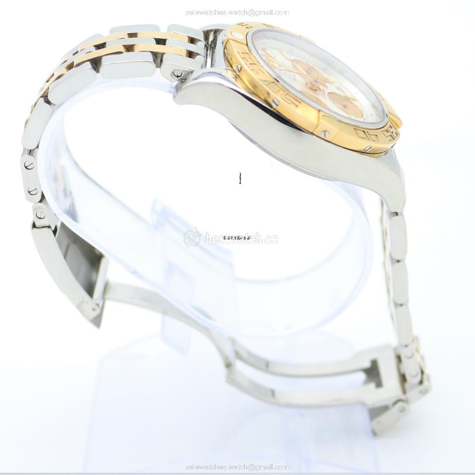 IMG_9085 Breitling Chronomat 41 Mens watch Unisex Automatic Gold Steel CB014012 G713 378C Replica 2