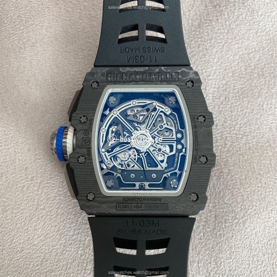 Richard Mille RM 011 Mens watch Unisex Automatic Carbon RM 11-04 Replica 2