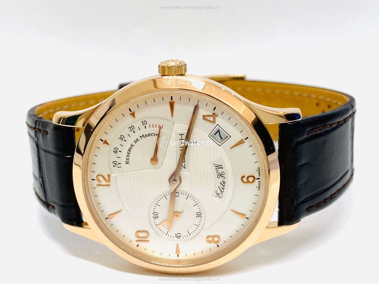 Zenith Elite Mens watch Unisex Manual winding Rose gold 17.1125.655 Replica 2