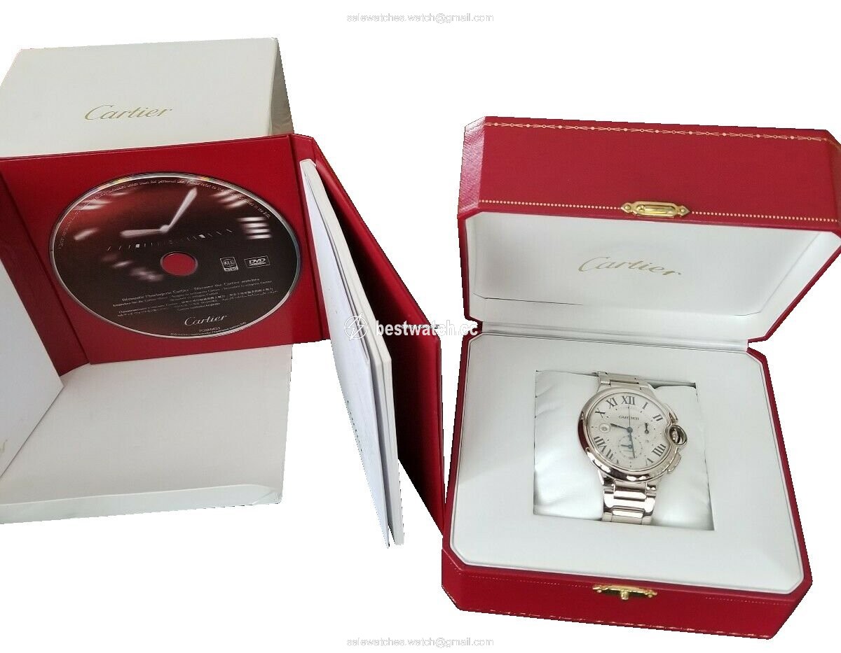 IMG_9085 Cartier Ballon Bleu Mens watch Unisex Automatic White gold W6920031 Replica 2