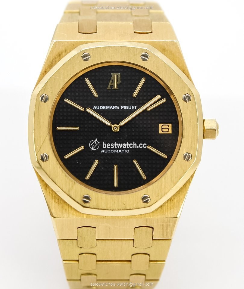 IMG_9085 Audemars Piguet Royal Oak Jumbo Mens watch Unisex Automatic Yellow gold 14802BA Replica 2