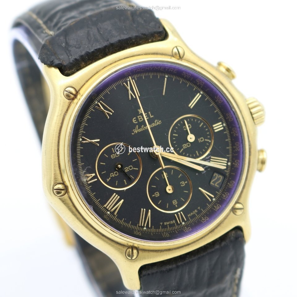 IMG_9085 Ebel 1911 Mens watch Unisex Automatic Yellow gold 8134901 Replica 2