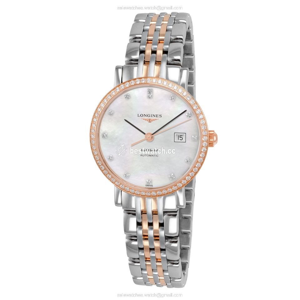 Longines Elegant Womens watch Automatic Gold Steel L4.310.5.88.7 Replica 2
