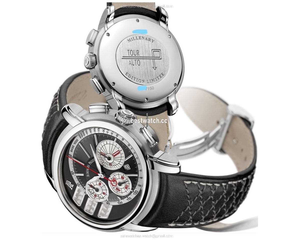 IMG_9085 Audemars Piguet Millenary Chronograph Mens watch Unisex Automatic Steel 26142ST.OO.D001VE.01 Replica 2