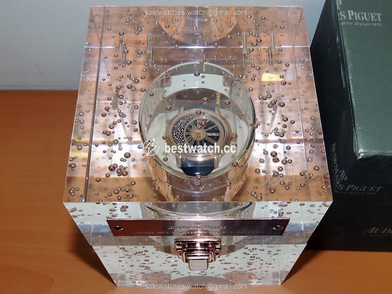 IMG_9085 Audemars Piguet Millenary Mens watch Unisex Automatic Rose gold 153310R.OO.D002CR.01 Replica 2