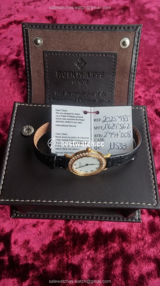 IMG_9085 Patek Philippe Calatrava Womens watch Quartz Yellow gold 4820J Replica 2