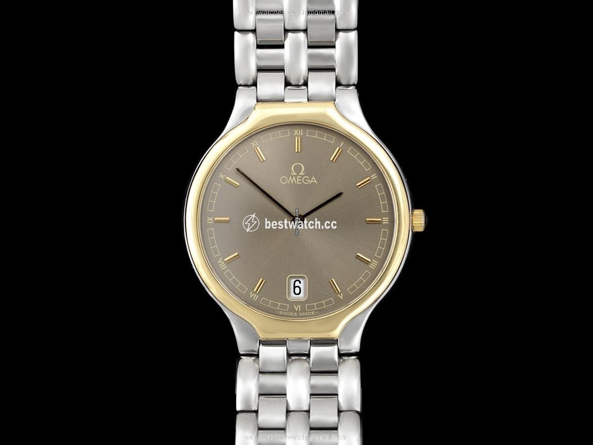 IMG_9085 Omega De Ville Mens watch Unisex Quartz Gold Steel 7458 Replica 2
