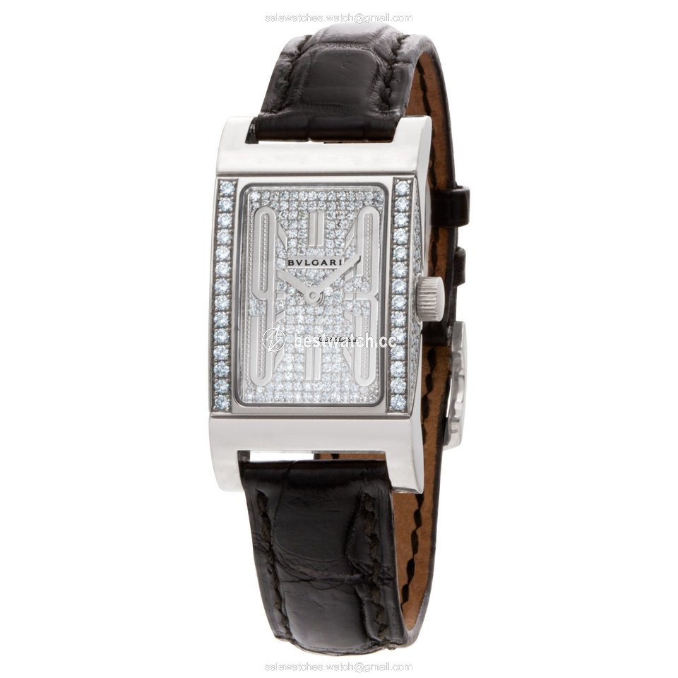 Bulgari Rettangolo Quartz White gold RT W39 G Replica 2