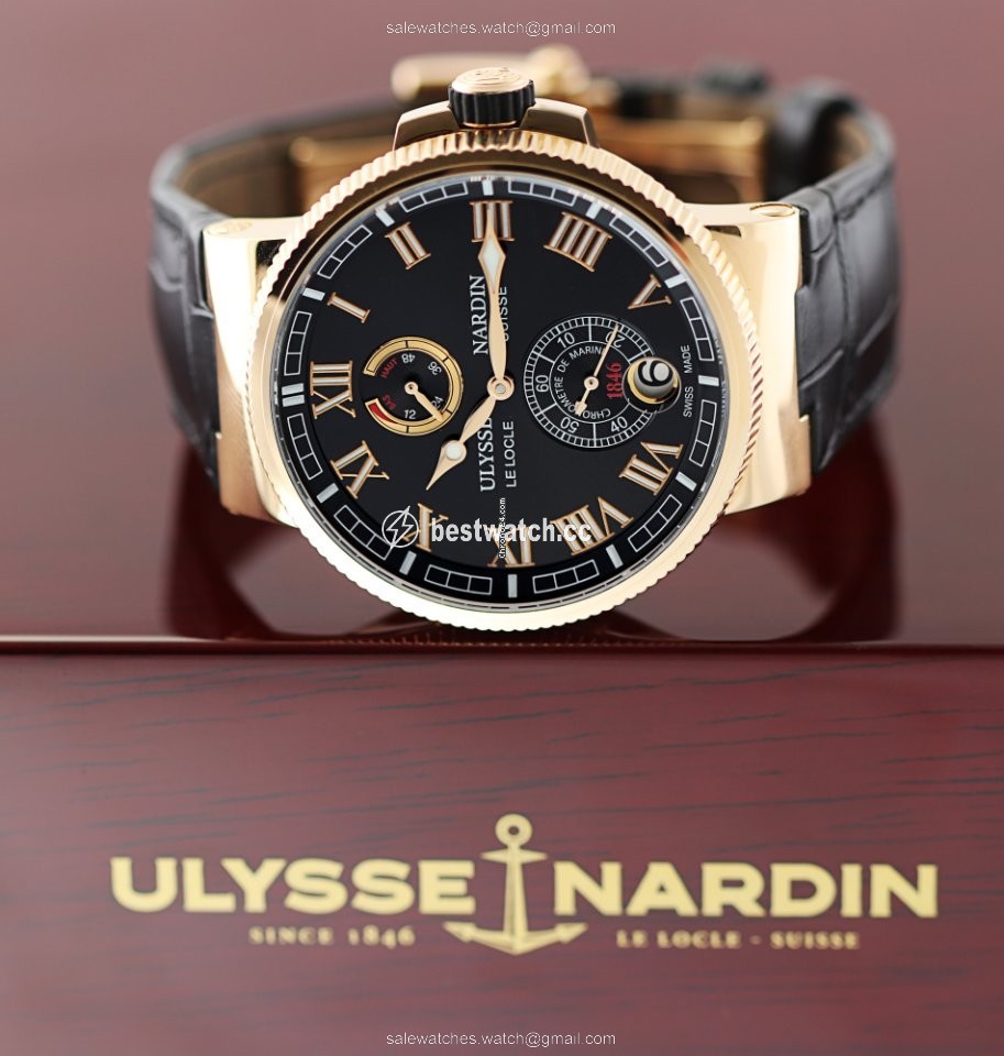 Ulysse Nardin Marine Chronometer Manufacture Automatic Rose gold 1186-126 42 Replica 2