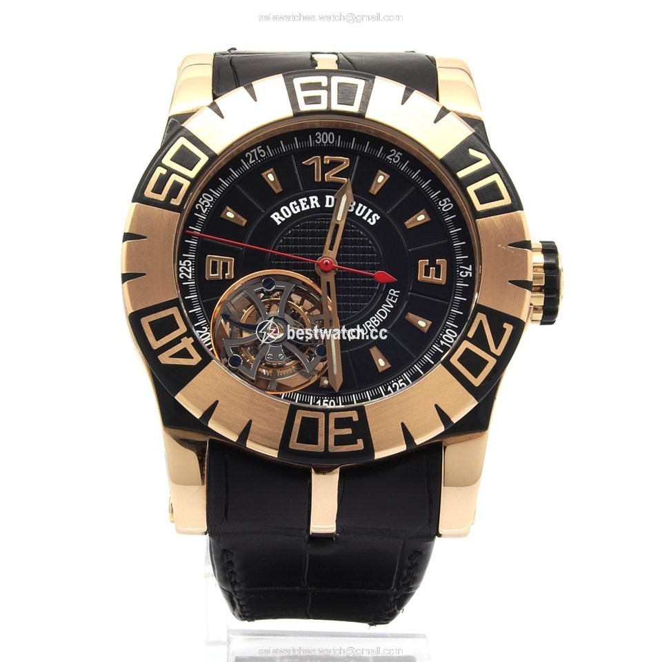 IMG_9085 Roger Dubuis Easy Diver Manual winding Rose gold SED48 05 C5.N CPG9.12 Replica 2