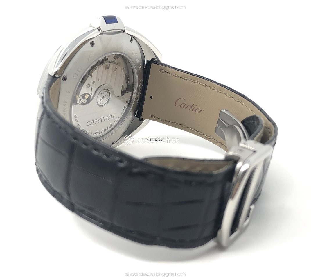 IMG_9085 Cartier Cle de Cartier Mens watch Unisex Automatic Steel WSCL0018 Replica 2