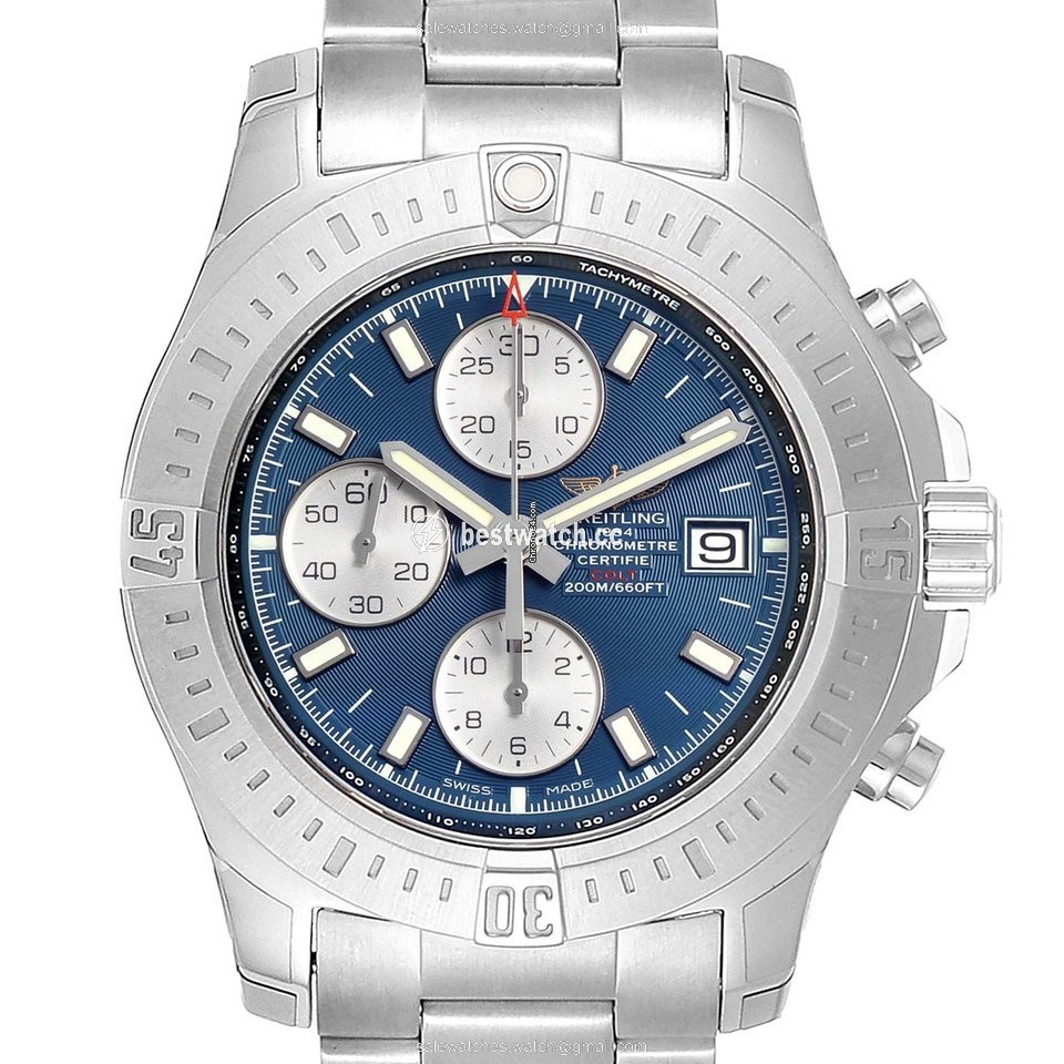IMG_9085 Breitling Colt Chronograph Automatic Mens watch Unisex Automatic Steel A13035 Replica 2