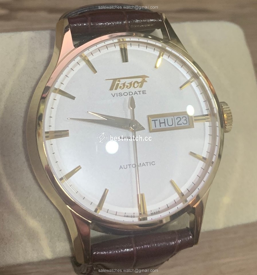 IMG_9085 Tissot Heritage Visodate Mens watch Unisex Automatic Steel T0194303603101 Replica 2