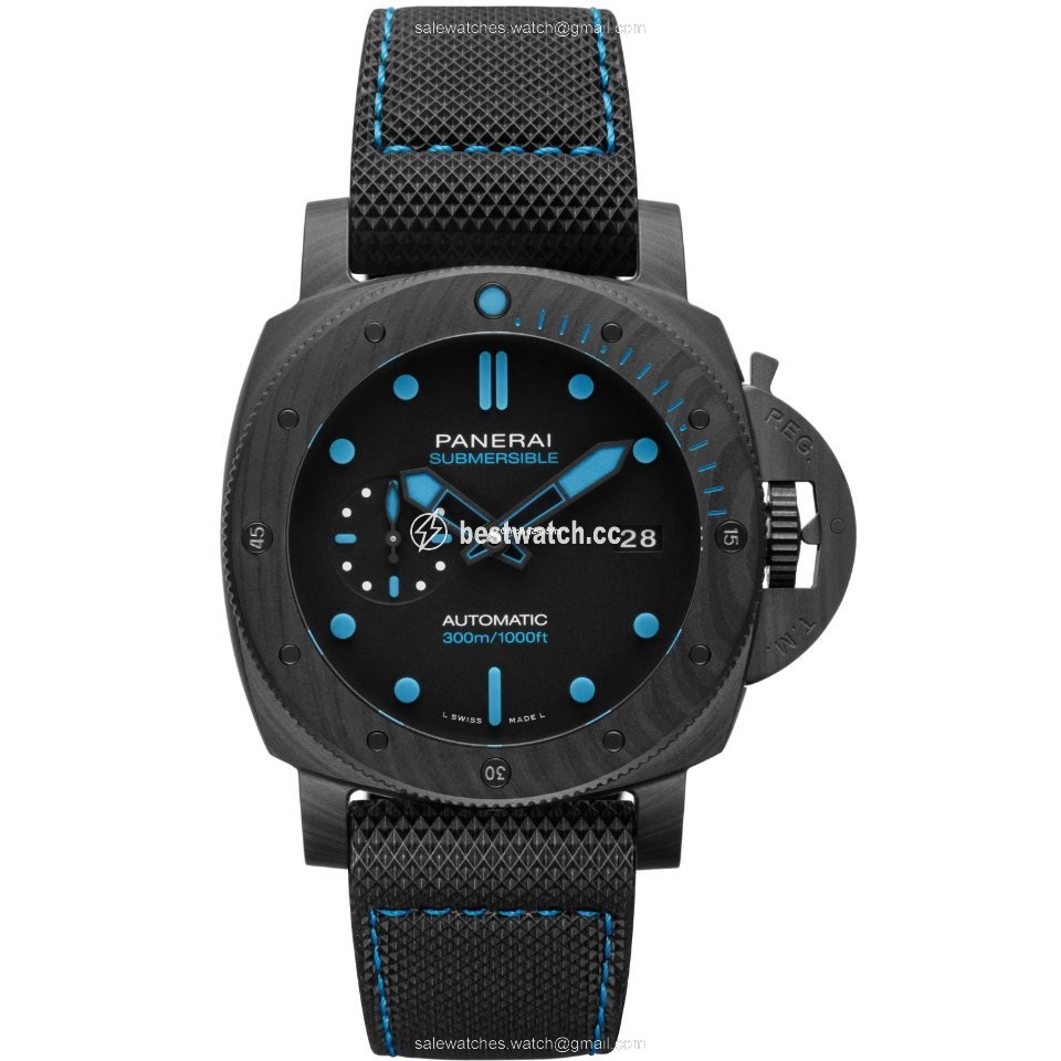 IMG_9085 Panerai Luminor Submersible Mens watch Unisex Automatic Carbon PAM00960 Replica 2