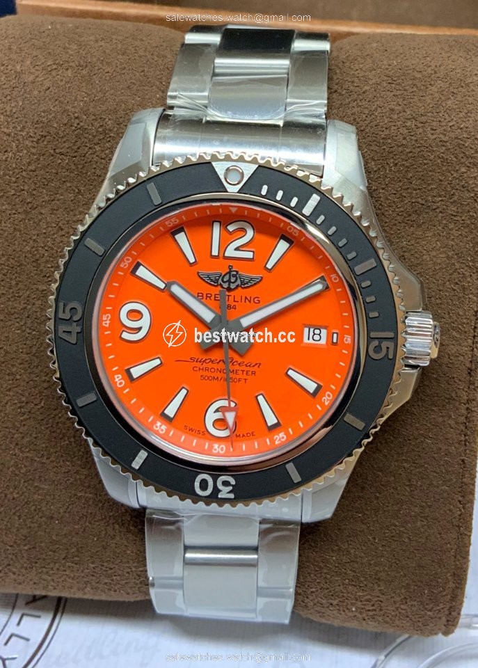 IMG_9085 Breitling Superocean 42 Mens watch Unisex Automatic Steel A17366D71O1A1 Replica 2