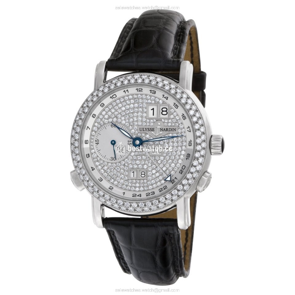 IMG_9085 Ulysse Nardin GMT + - Perpetual Mens watch Unisex Automatic White gold 320-22 Replica 2