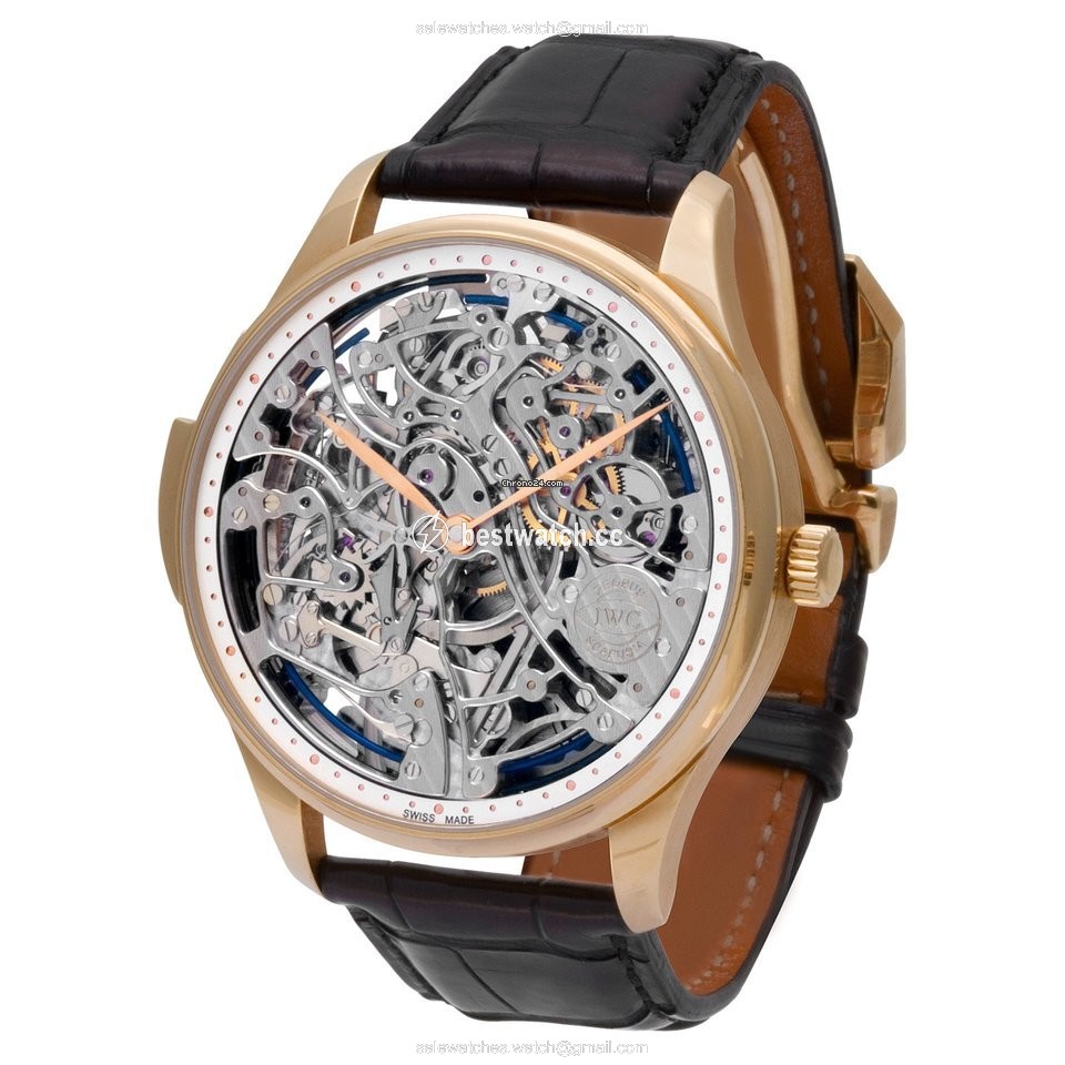 IMG_9085 IWC Portuguese Minute Repeater Mens watch Unisex Manual winding Rose gold IW524101 Replica 2