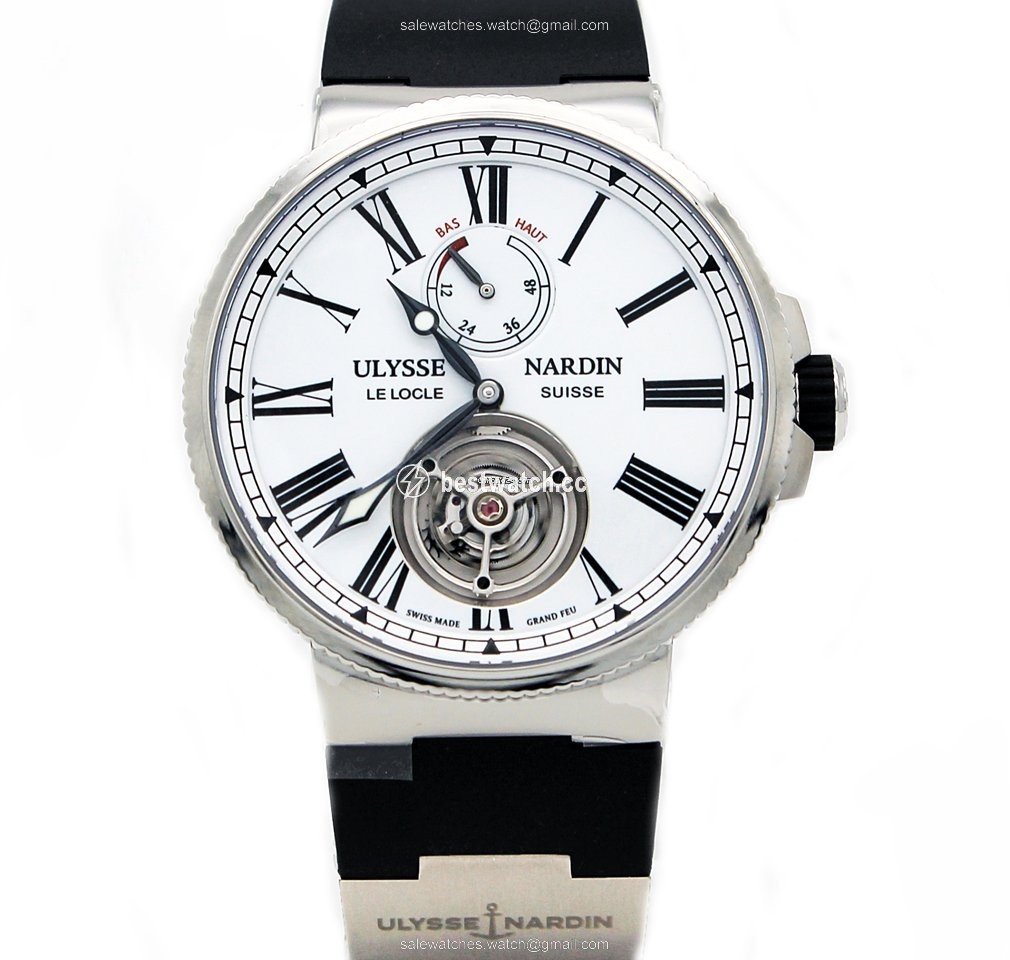 IMG_9085 Ulysse Nardin Marine Tourbillon Mens watch Unisex Automatic Steel 1283-181-3 E0 Replica 2
