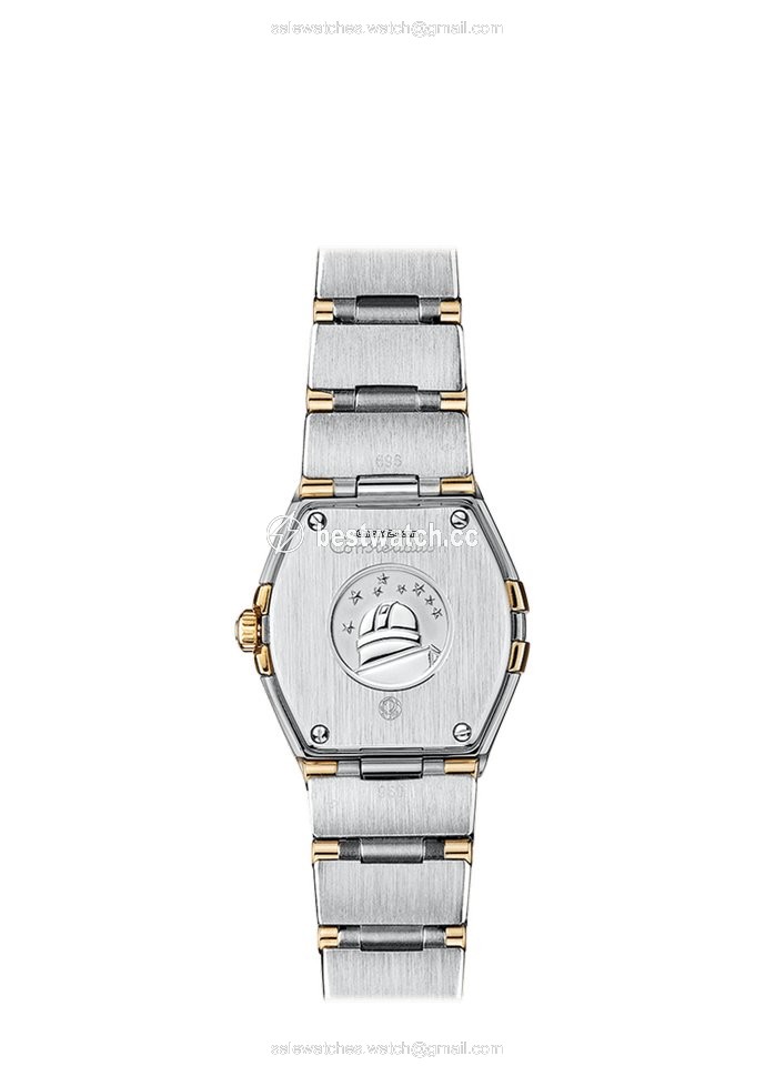 IMG_9085 Omega Constellation Quartz Womens watch Quartz Gold Steel 123.20.24.60.55.002 Replica 2