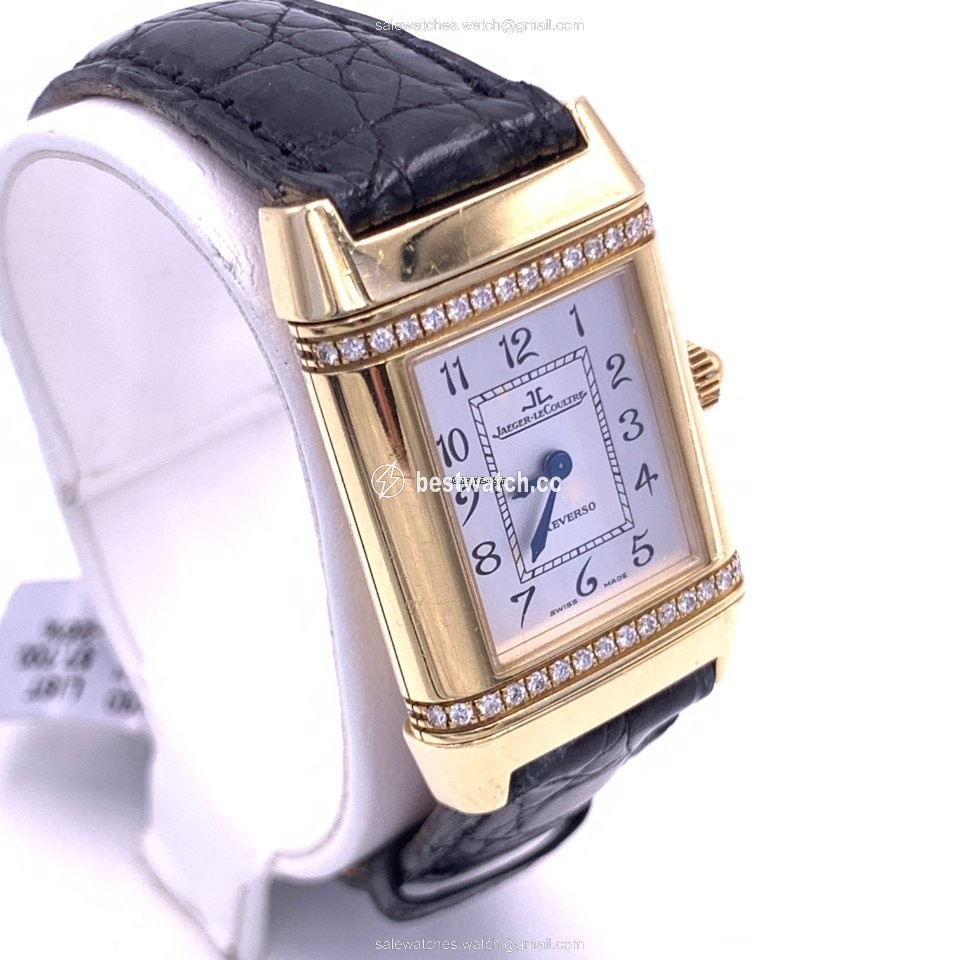 Jaeger-LeCoultre Reverso Womens watch Quartz Yellow gold Jaeger LeCoultre Reverso 265.1.08 Womens Watch Replica 2