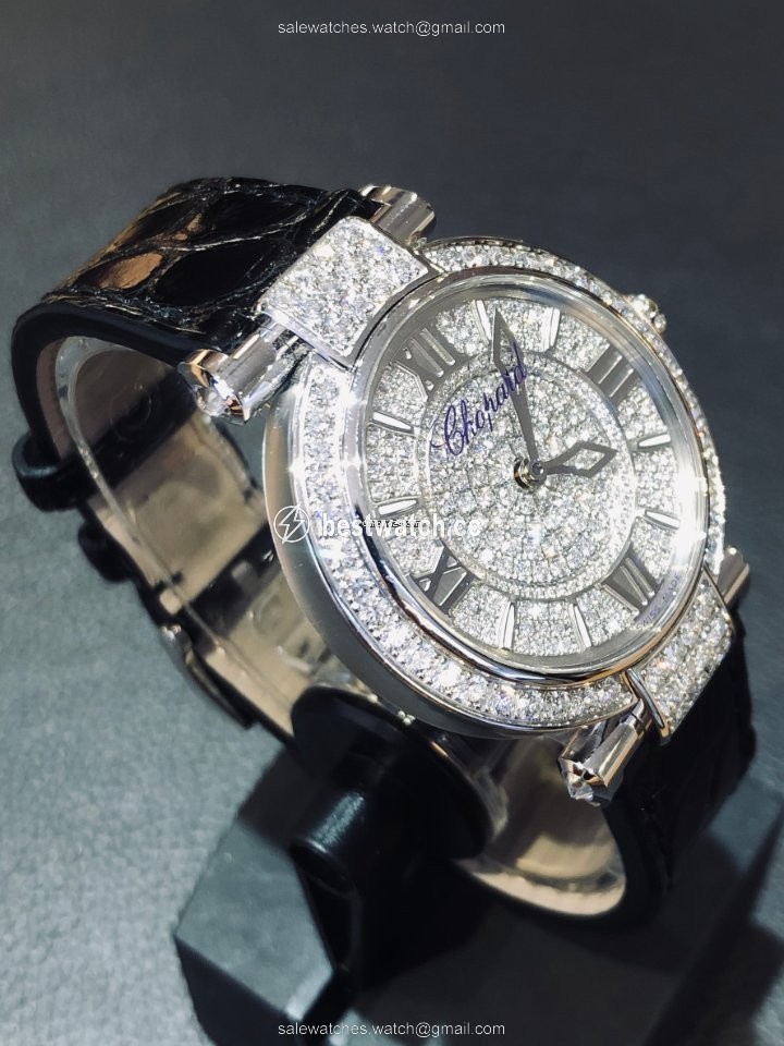 Chopard Imperiale Quartz White gold 384242-1001 Replica 2
