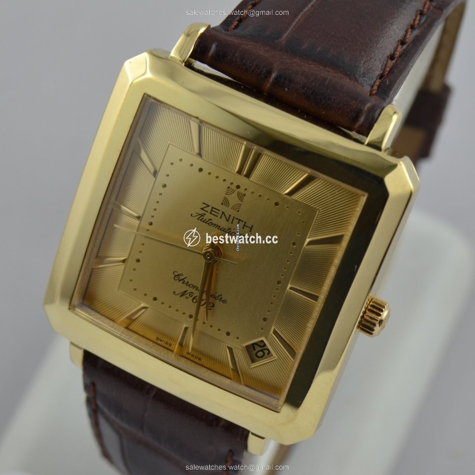 IMG_9085 Zenith Mens watch Unisex Automatic Yellow gold 30 00 10670 Replica 2