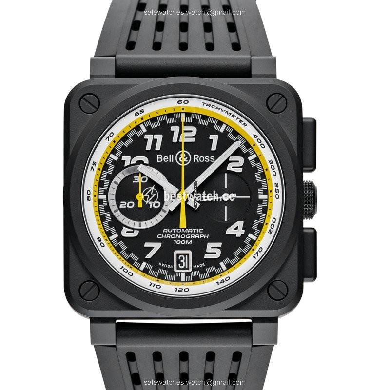 Bell & Ross BR 03-94 Chronographe Mens watch Unisex Automatic Ceramic BR0394-RS20 SRB Replica 2