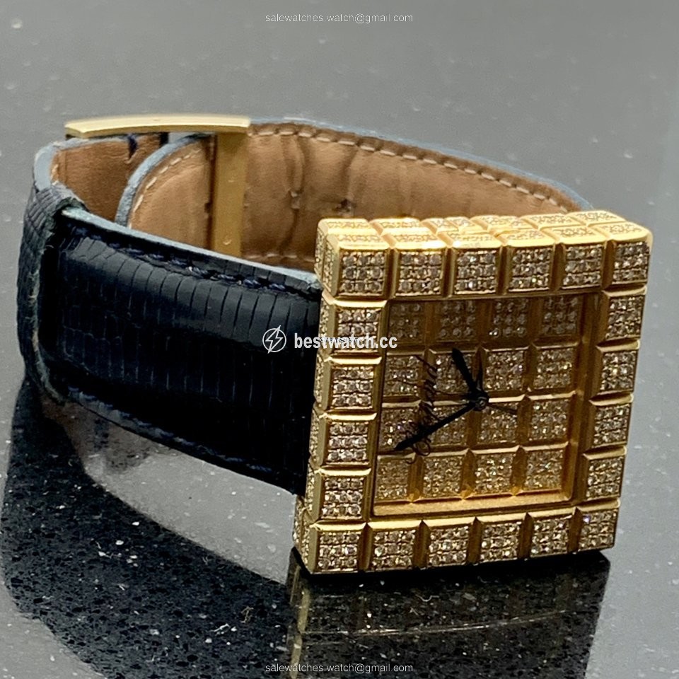 Chopard Ice Cube Mens watch Unisex Quartz Yellow gold 12 7407 Replica 2
