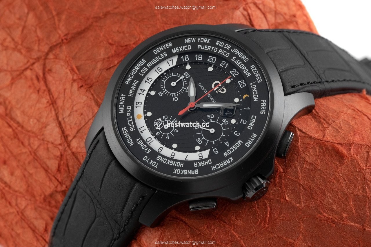 IMG_9085 Girard Perregaux Traveller Mens watch Unisex Automatic Titanium 49700-21-631-BB6C Replica 2