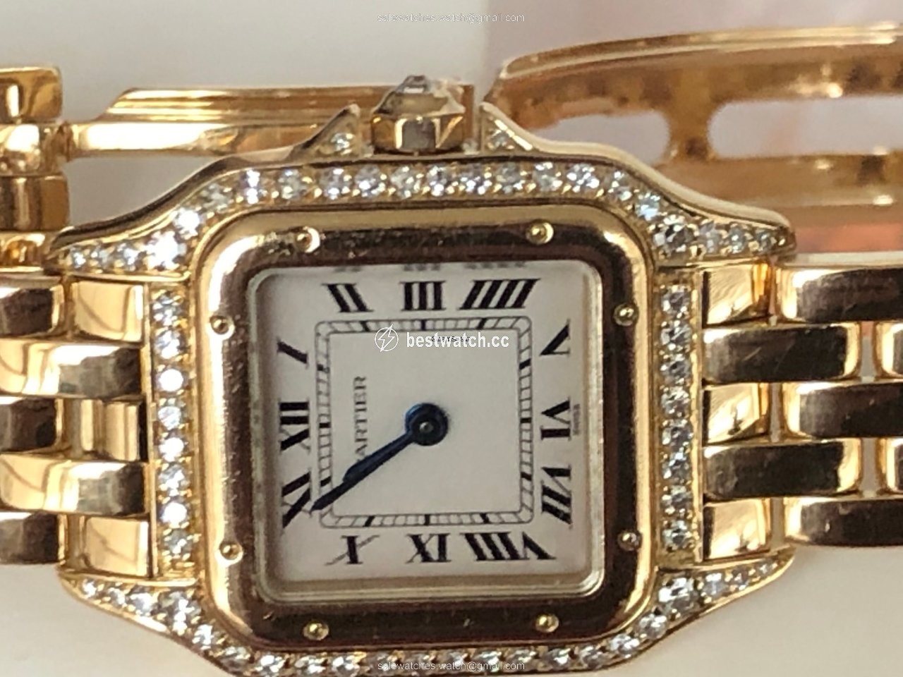 Cartier Panthere Womens watch Quartz Yellow gold 866919 Replica 2