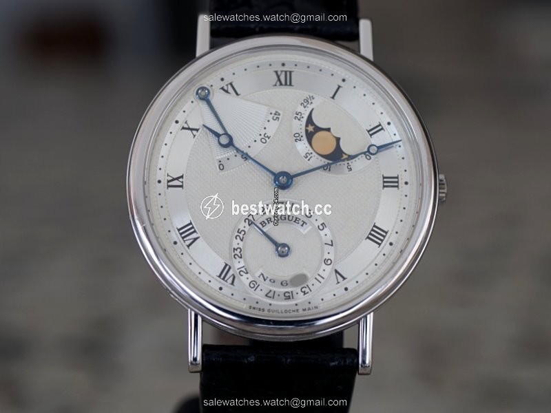IMG_9085 Breguet Classique Mens watch Unisex Manual winding White gold 3130BB 11 986 Replica 2