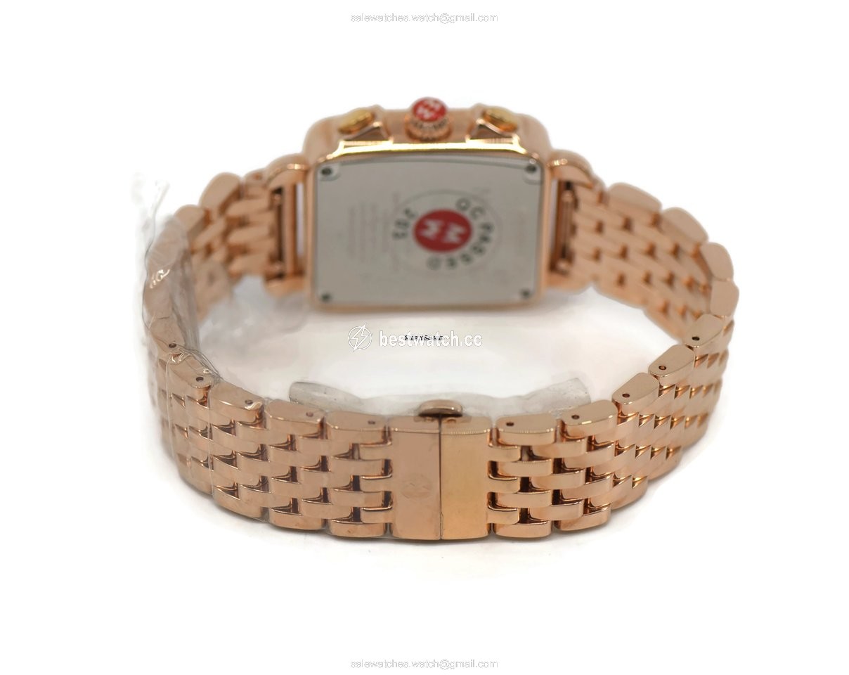 Michele Deco Womens watch Quartz Gold Steel MW06P01B4962 Replica 2