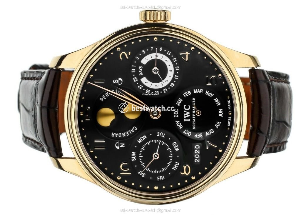 IWC Portuguese Perpetual Calendar Mens watch Unisex Automatic Rose gold IW502119 Replica 2