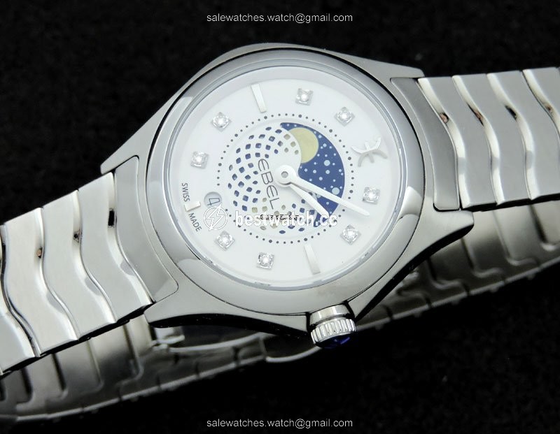 IMG_9085 Ebel Wave Womens watch Quartz Steel 1216372 Replica 2