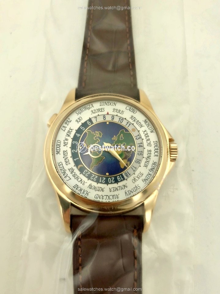 IMG_9085 Patek Philippe World Time Mens watch Unisex Automatic Yellow gold 5131J-014 Replica 2