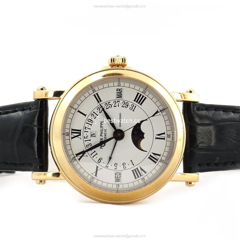 Patek Philippe Perpetual Calendar Mens watch Unisex Automatic Rose gold 5059R-001 Replica 2